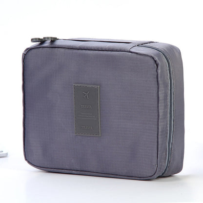 Waterproof Travel Makeup Bag | Portable Toiletry Organizer with Multi-Pocket Divider