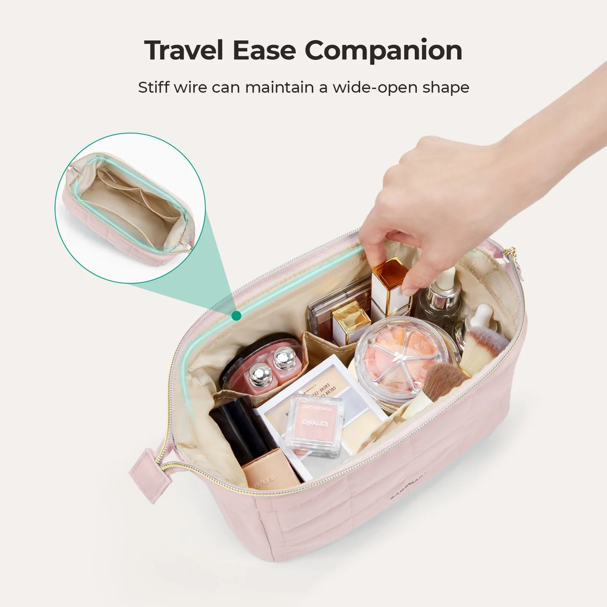 Bagsmart Puffy Makeup Bag