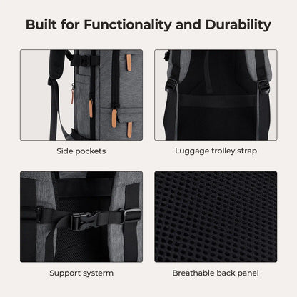 Falco 40L Expandable Airline Approved Carry On Backpack