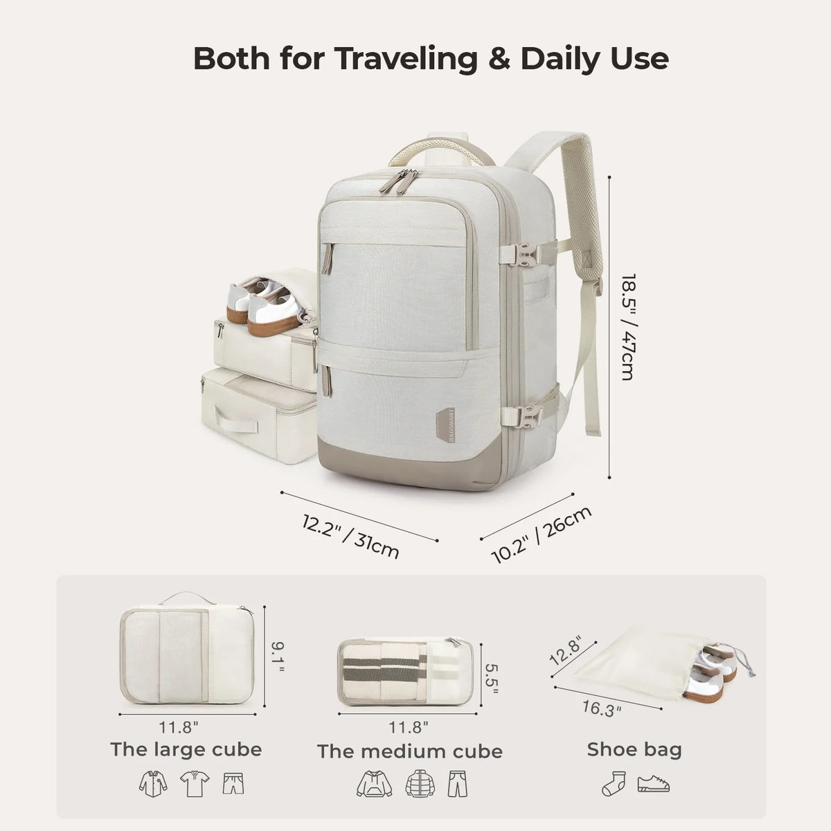 Falco 40L Expandable Airline Approved Carry On Backpack