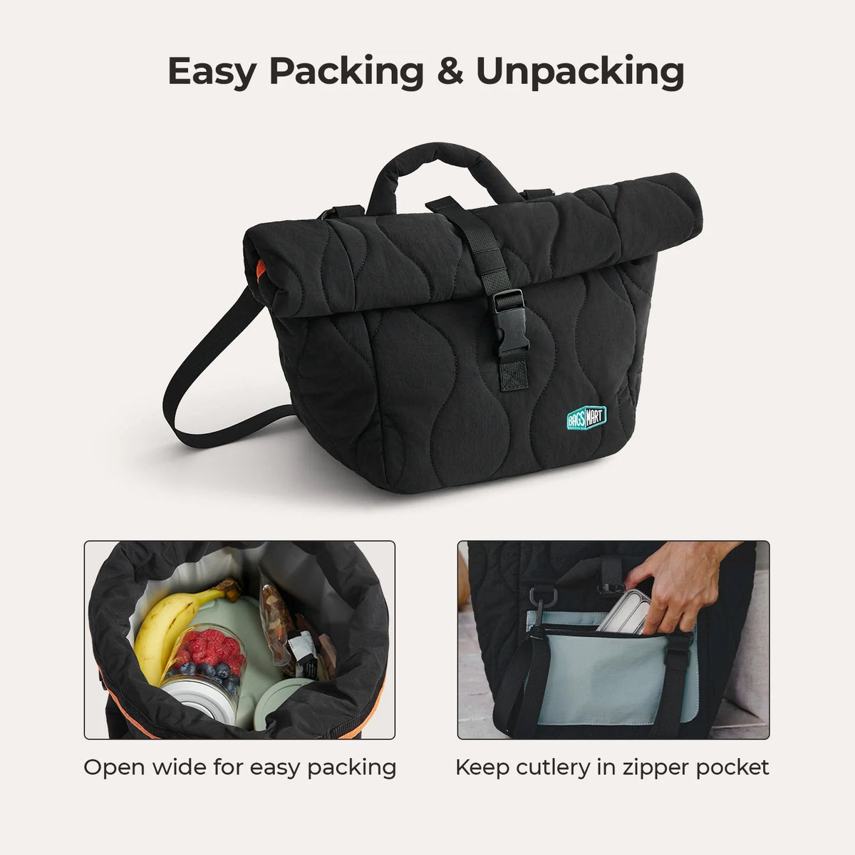 (free gift) Paz Roll Top Lunch Bag