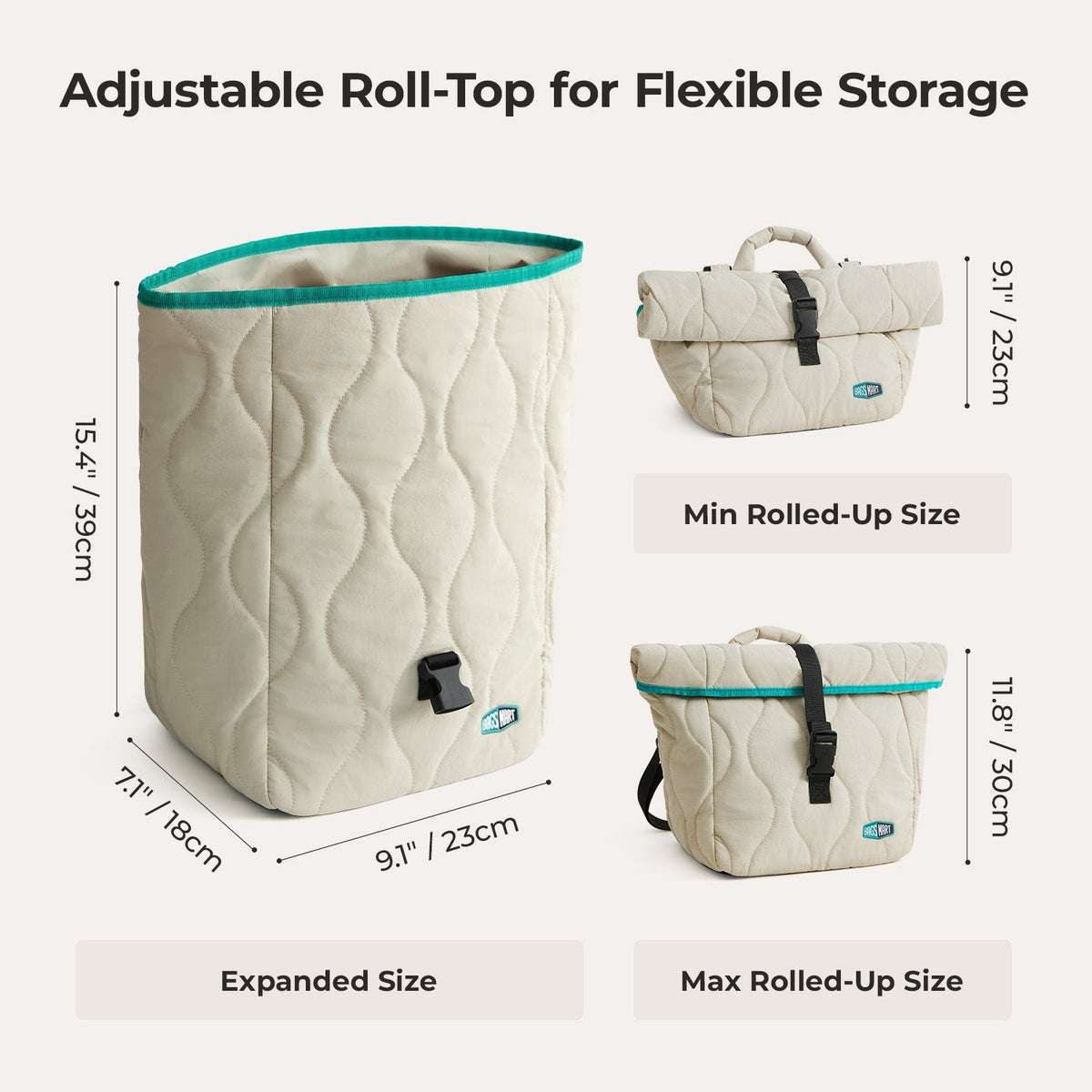(free gift) Paz Roll Top Lunch Bag