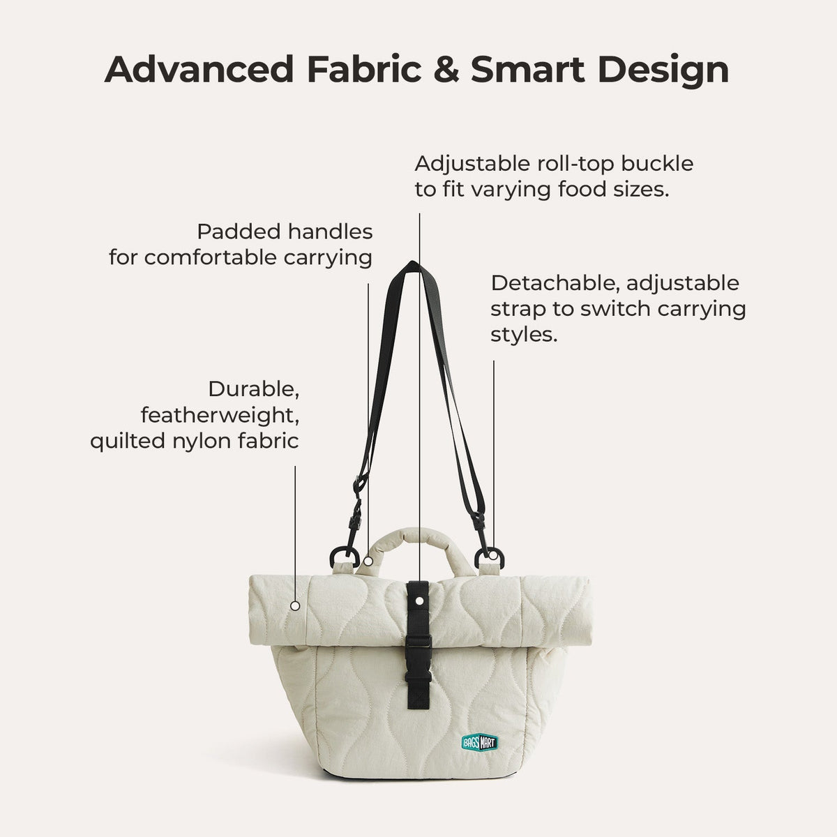 (free gift) Paz Roll Top Lunch Bag