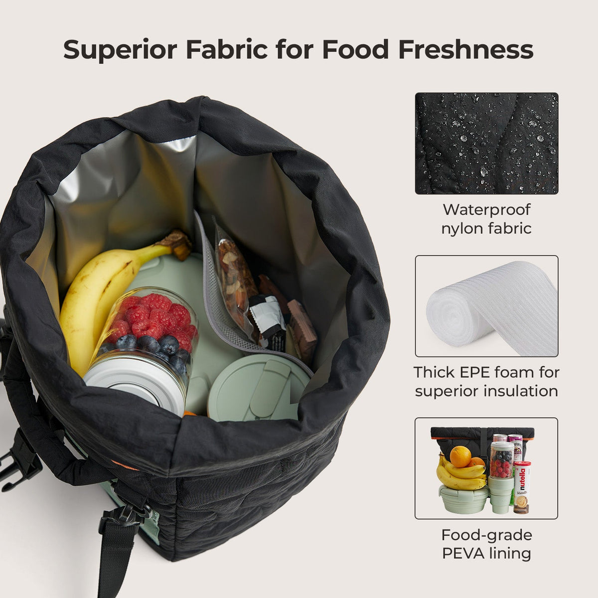 (free gift) Paz Roll Top Lunch Bag