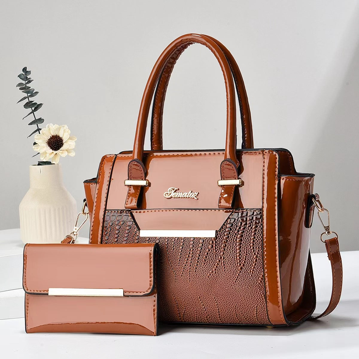Leather Travel Tote Bag