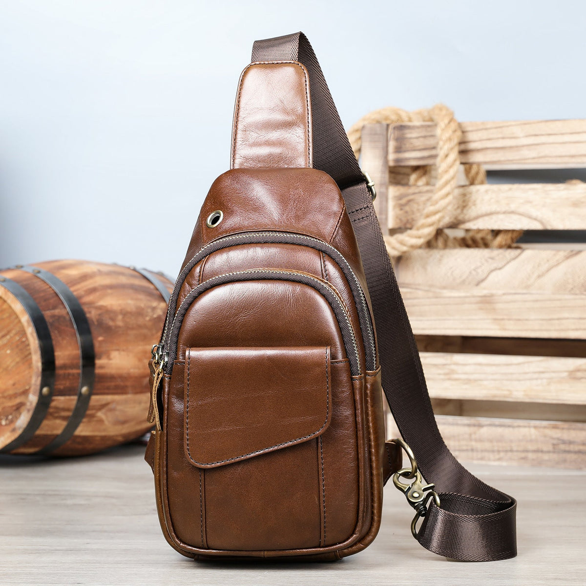 Vintage Travel Crossbody Bag
