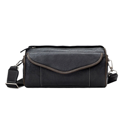 Vintage Leather Travel Crossbody Bag