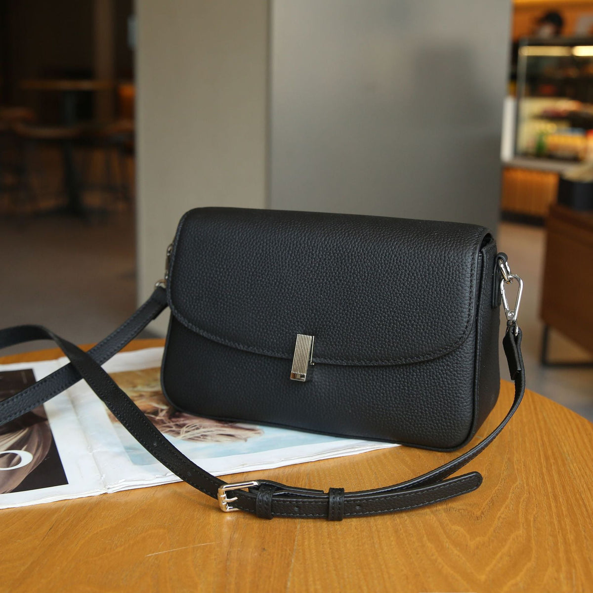 Leather Travel Crossbody Bag