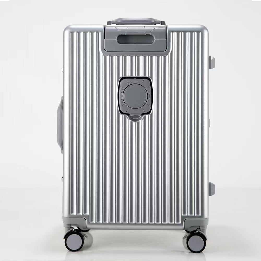 Suitcase Travel Luggage Trolley Front-Opening Large Capacity Aluminum Frame…