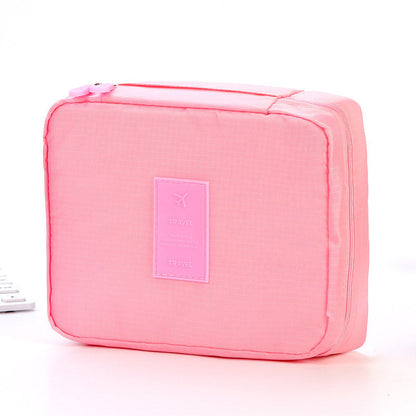 Waterproof Travel Makeup Bag | Portable Toiletry Organizer with Multi-Pocket Divider
