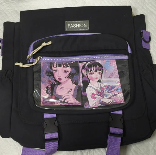 Adjustable Backpack with Both Shoulders and One Shoulder