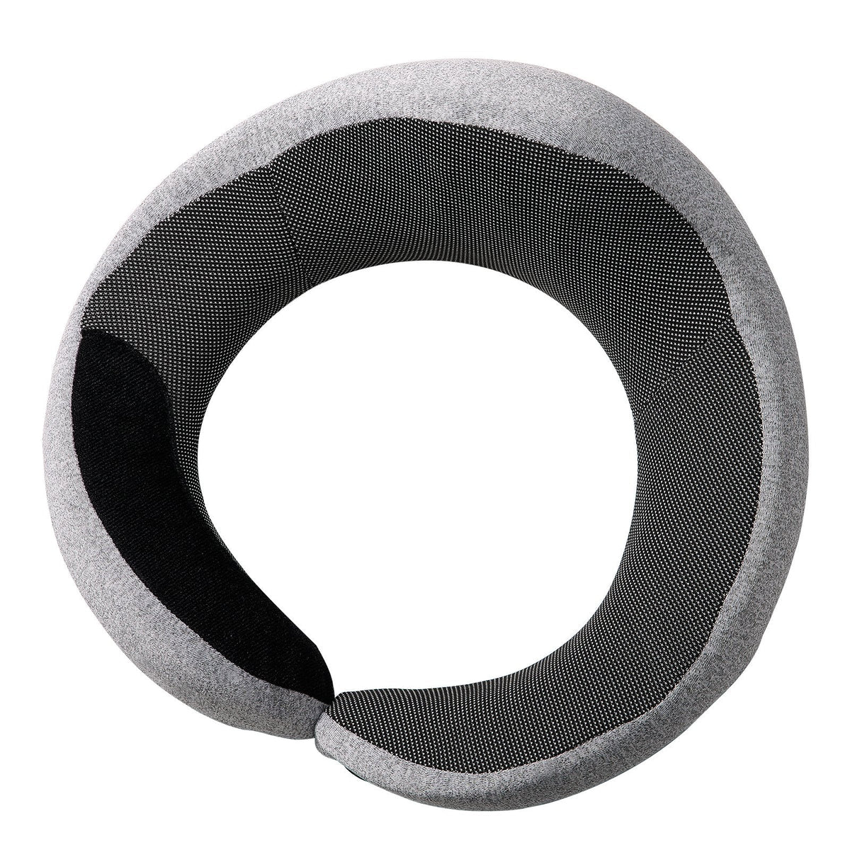 Travel Pillow Double-Layered Memory Foam Neck Pillow For Traveling Black-Gray