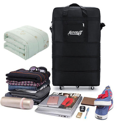 42 Extra Large Lightweight Luggage Trolley Suitcase Travel Bag H V6F9