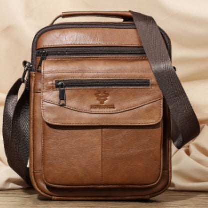 Full-Grain Leather Travel Backpack
