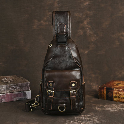 Full-grain Crazy Horse Leather Cowhide Vintage Outdoor Multi-purpose 8-inch…