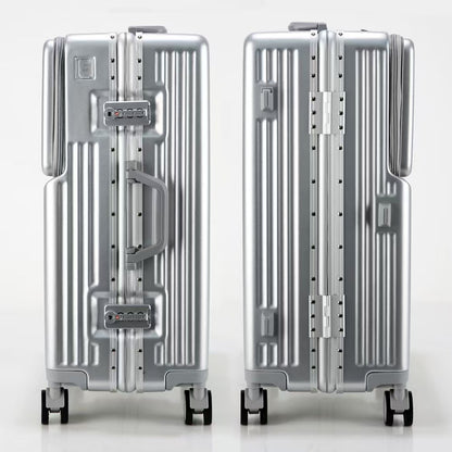 Suitcase Travel Luggage Trolley Front-Opening Large Capacity Aluminum Frame…