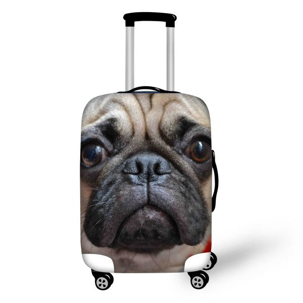 Hight Men Travel Luggage Cover Cool Skull Luggage Suitcase Cover Elastic Travel Dust Protective Cover Bag to 18-30 inch Suitcase