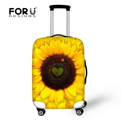 Animal Cute Cat Mouse PrintedLuggage Protective Cover for 18-30 Inch Suitcase Stretch Luggage Case Cover Elastic Suitcase Cover