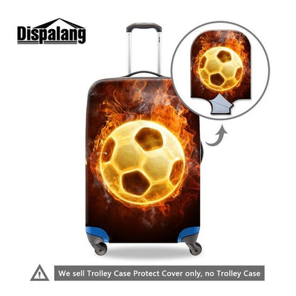 Footbally 3D Printed Luggage Cover for Men Cool Suitcase Cover for Travel Luggage Protective Suitcase Protectors for Boys