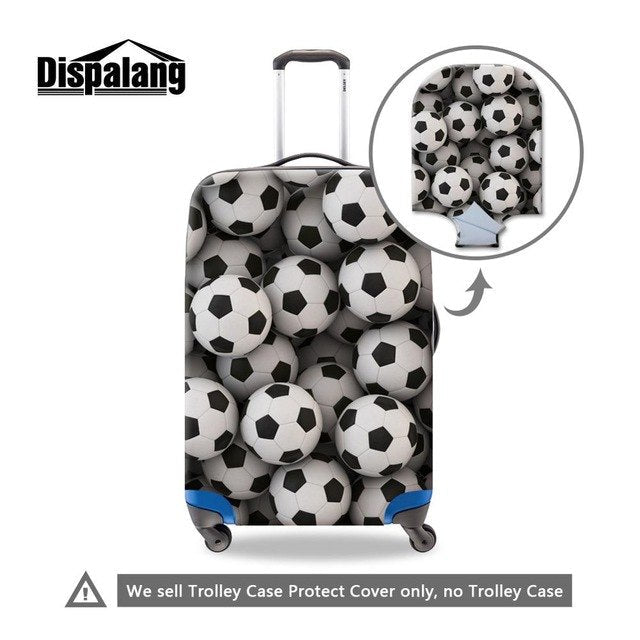 Footbally 3D Printed Luggage Cover for Men Cool Suitcase Cover for Travel Luggage Protective Suitcase Protectors for Boys