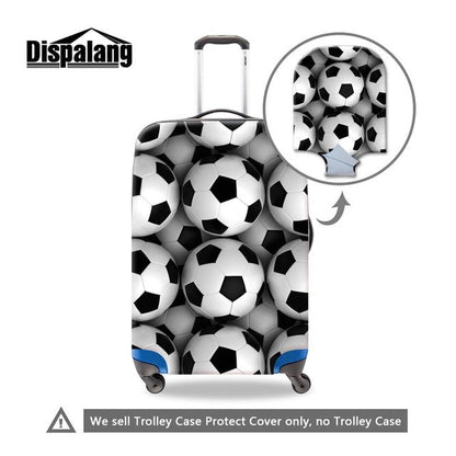 Footbally 3D Printed Luggage Cover for Men Cool Suitcase Cover for Travel Luggage Protective Suitcase Protectors for Boys