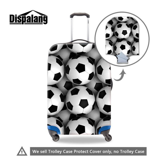 Footbally 3D Printed Luggage Cover for Men Cool Suitcase Cover for Travel Luggage Protective Suitcase Protectors for Boys