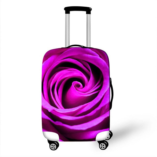 OKOKC New Thicker Flower Suitcase Protective Cover Waterproof Apply to 18''-28'' Suitcase Cover Thick Elastic Perfectly