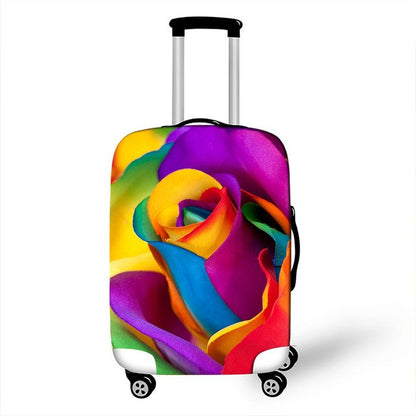OKOKC New Thicker Flower Suitcase Protective Cover Waterproof Apply to 18''-28'' Suitcase Cover Thick Elastic Perfectly