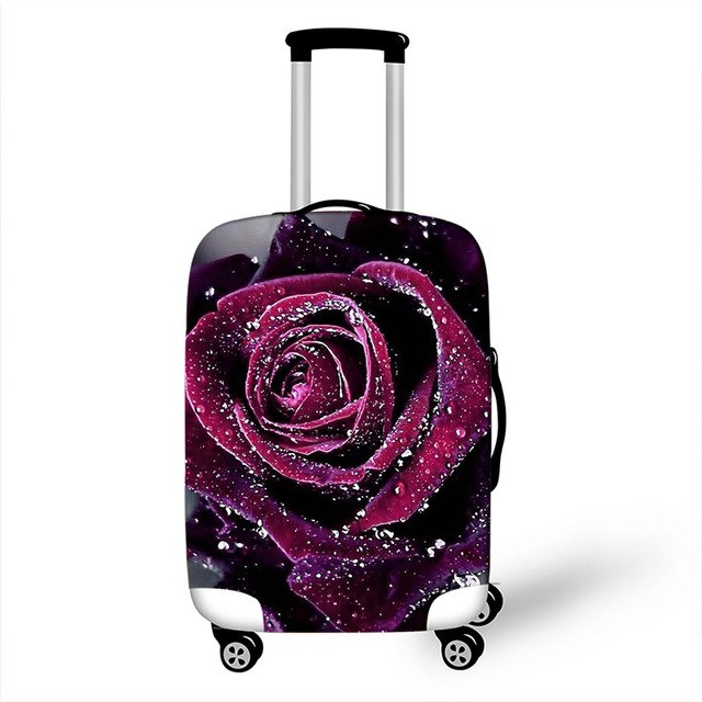 OKOKC New Thicker Flower Suitcase Protective Cover Waterproof Apply to 18''-28'' Suitcase Cover Thick Elastic Perfectly