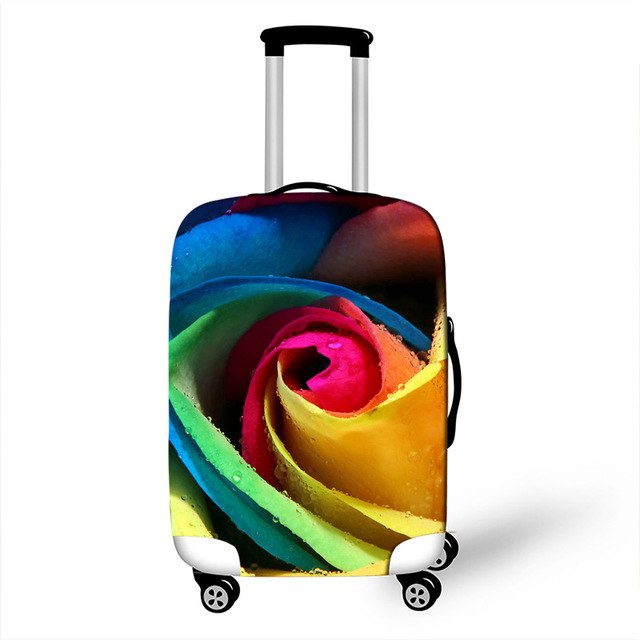 OKOKC New Thicker Flower Suitcase Protective Cover Waterproof Apply to 18''-28'' Suitcase Cover Thick Elastic Perfectly