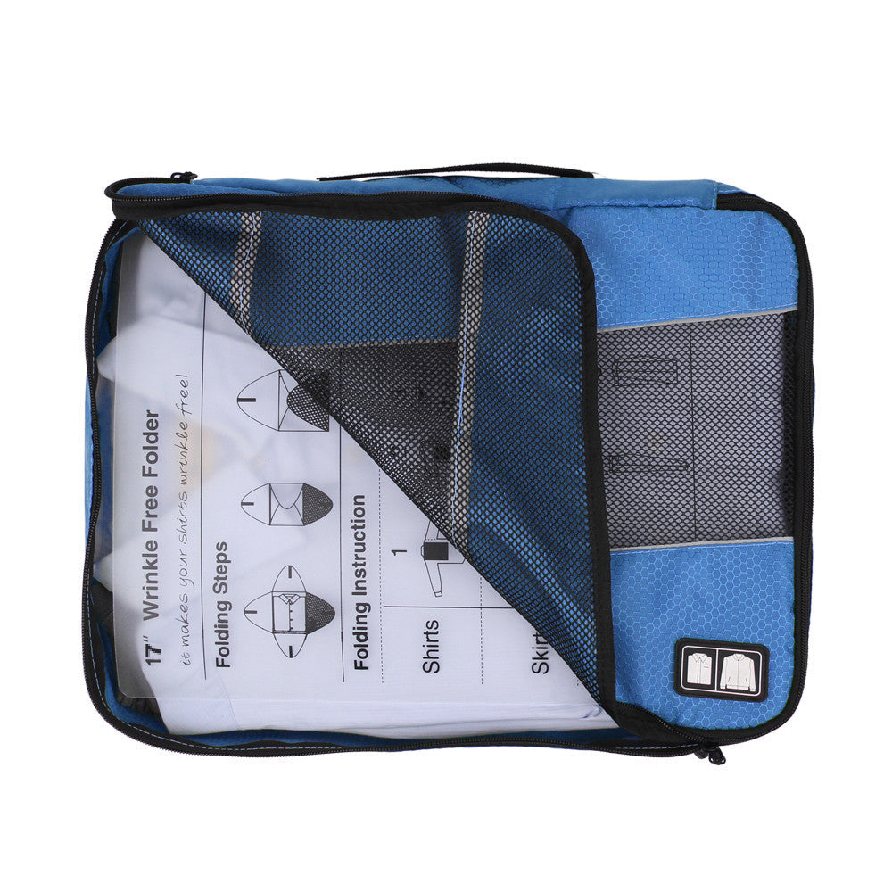 Blue Clothing Folder