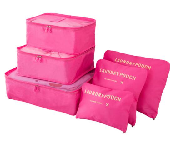 6PCS Men and Women Travel  Bag Clothes Underwear Bra Packing Cube Luggage Organizer Pouch Family Closet Divider Organiser Bags