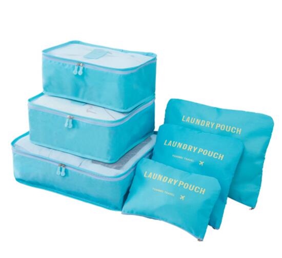 6PCS Men and Women Travel  Bag Clothes Underwear Bra Packing Cube Luggage Organizer Pouch Family Closet Divider Organiser Bags