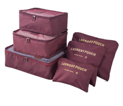 6PCS Men and Women Travel  Bag Clothes Underwear Bra Packing Cube Luggage Organizer Pouch Family Closet Divider Organiser Bags