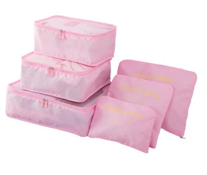 6PCS Men and Women Travel  Bag Clothes Underwear Bra Packing Cube Luggage Organizer Pouch Family Closet Divider Organiser Bags