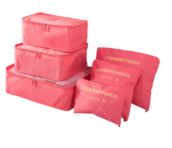 6PCS Men and Women Travel  Bag Clothes Underwear Bra Packing Cube Luggage Organizer Pouch Family Closet Divider Organiser Bags