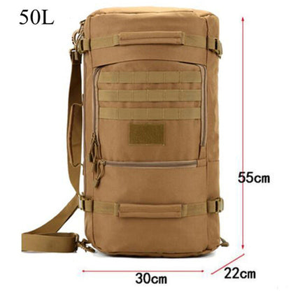 military nylon backpack Men's 60l large capacity camouflage bag