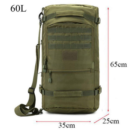 military nylon backpack Men's 60l large capacity camouflage bag