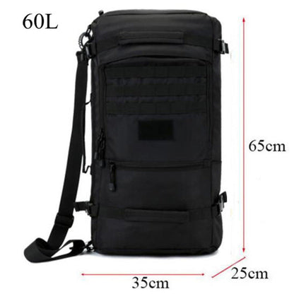military nylon backpack Men's 60l large capacity camouflage bag
