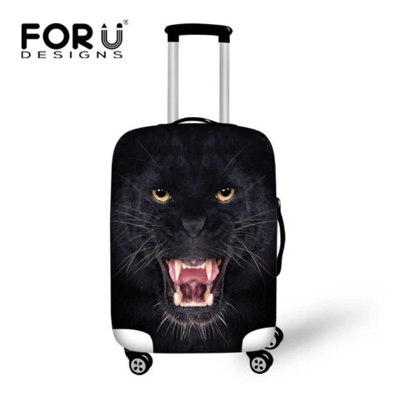 FORUDESIGNS Fashion Animal Print Luggage Cover Spandex Travel Suitcase Cover Waterproof Luggage Covers for 18-30 inch Suitcase