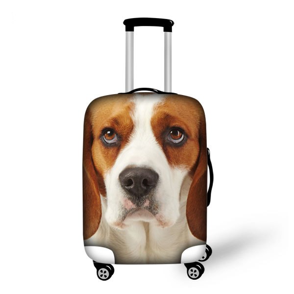 FORUDESIGNS Fashion Animal Print Luggage Cover Spandex Travel Suitcase Cover Waterproof Luggage Covers for 18-30 inch Suitcase