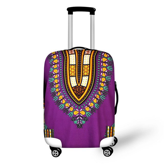 THIKIN African Protective Covers for Suitcases Travel Luggage Suitcase Cover Zipper Suit Thick 18-30 inch Storage Bag Case Cover