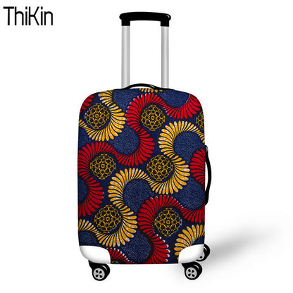 THIKIN African Protective Covers for Suitcases Travel Luggage Suitcase Cover Zipper Suit Thick 18-30 inch Storage Bag Case Cover