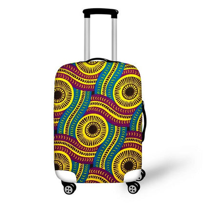 THIKIN African Protective Covers for Suitcases Travel Luggage Suitcase Cover Zipper Suit Thick 18-30 inch Storage Bag Case Cover