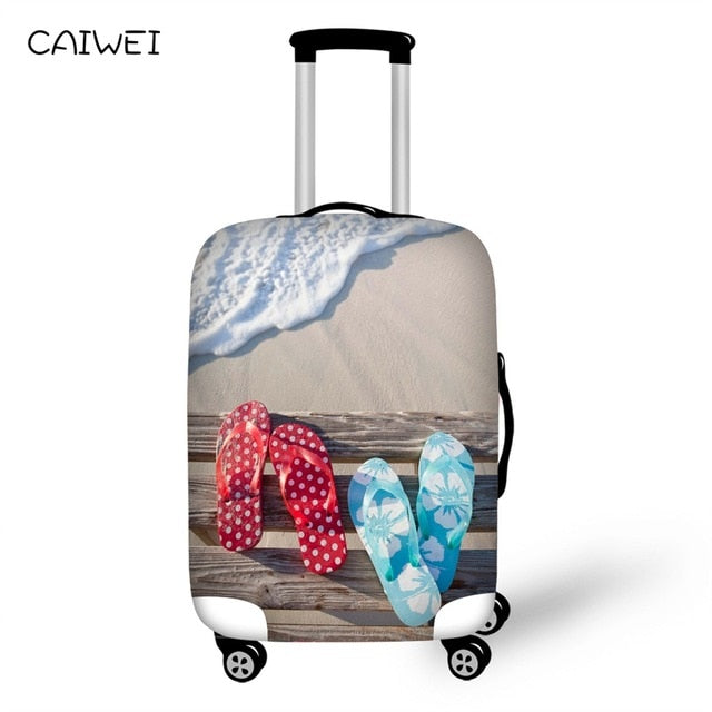 Travel Accessories Suitcase Protective Covers Elasticity Beach Starfish Luggage Covers for 18-30 Inch Thickest Suitcase Cover