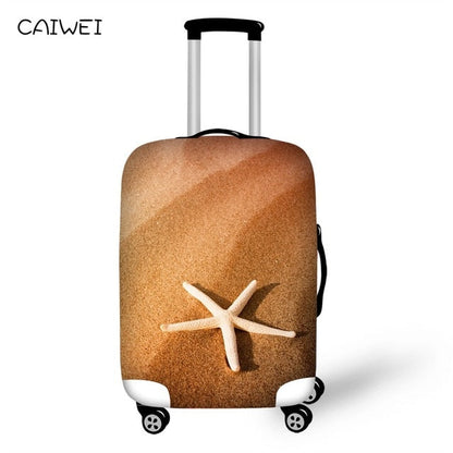Travel Accessories Suitcase Protective Covers Elasticity Beach Starfish Luggage Covers for 18-30 Inch Thickest Suitcase Cover