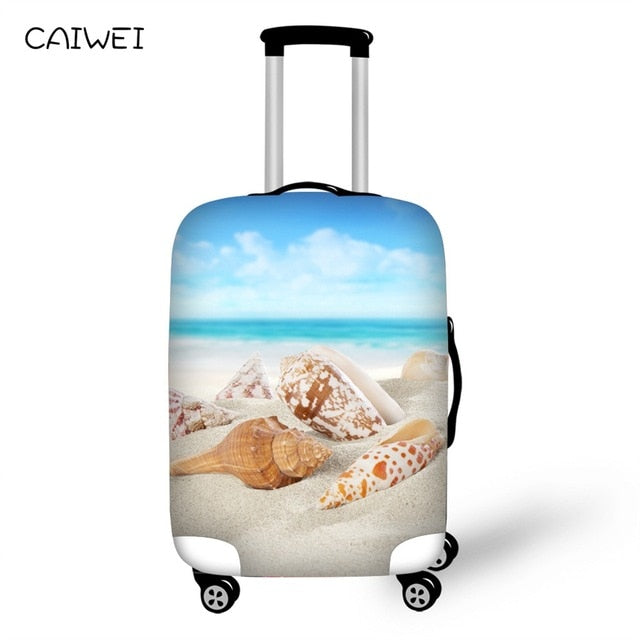 Travel Accessories Suitcase Protective Covers Elasticity Beach Starfish Luggage Covers for 18-30 Inch Thickest Suitcase Cover