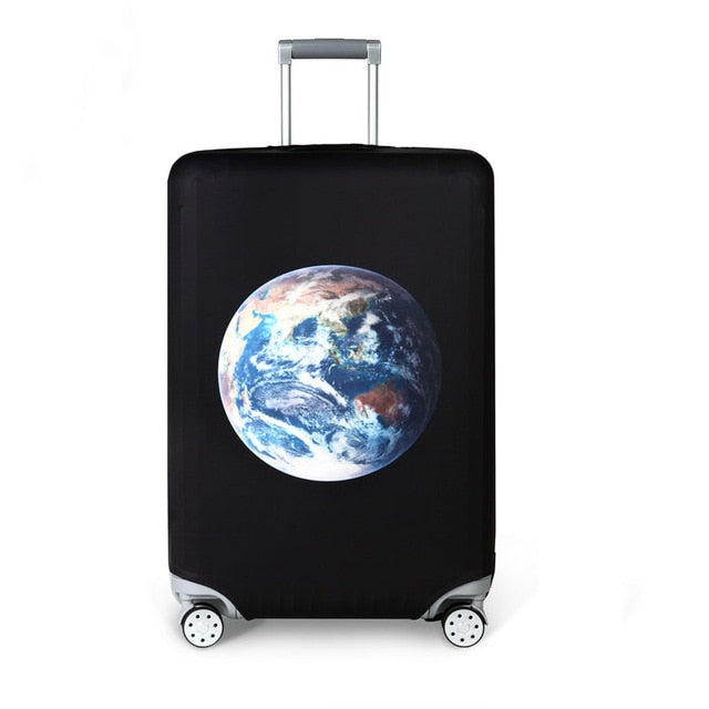 OKOKC World Map Elastic Thick Luggage Cover for Trunk Case Apply to 18''-32'' Suitcase,Suitcase Protective Cover Travel Accessor