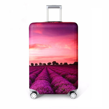 OKOKC World Map Elastic Thick Luggage Cover for Trunk Case Apply to 18''-32'' Suitcase,Suitcase Protective Cover Travel Accessor