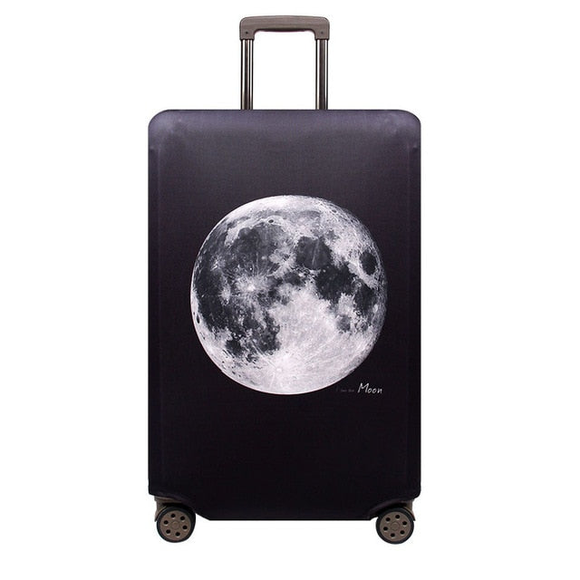 OKOKC World Map Elastic Thick Luggage Cover for Trunk Case Apply to 18''-32'' Suitcase,Suitcase Protective Cover Travel Accessor
